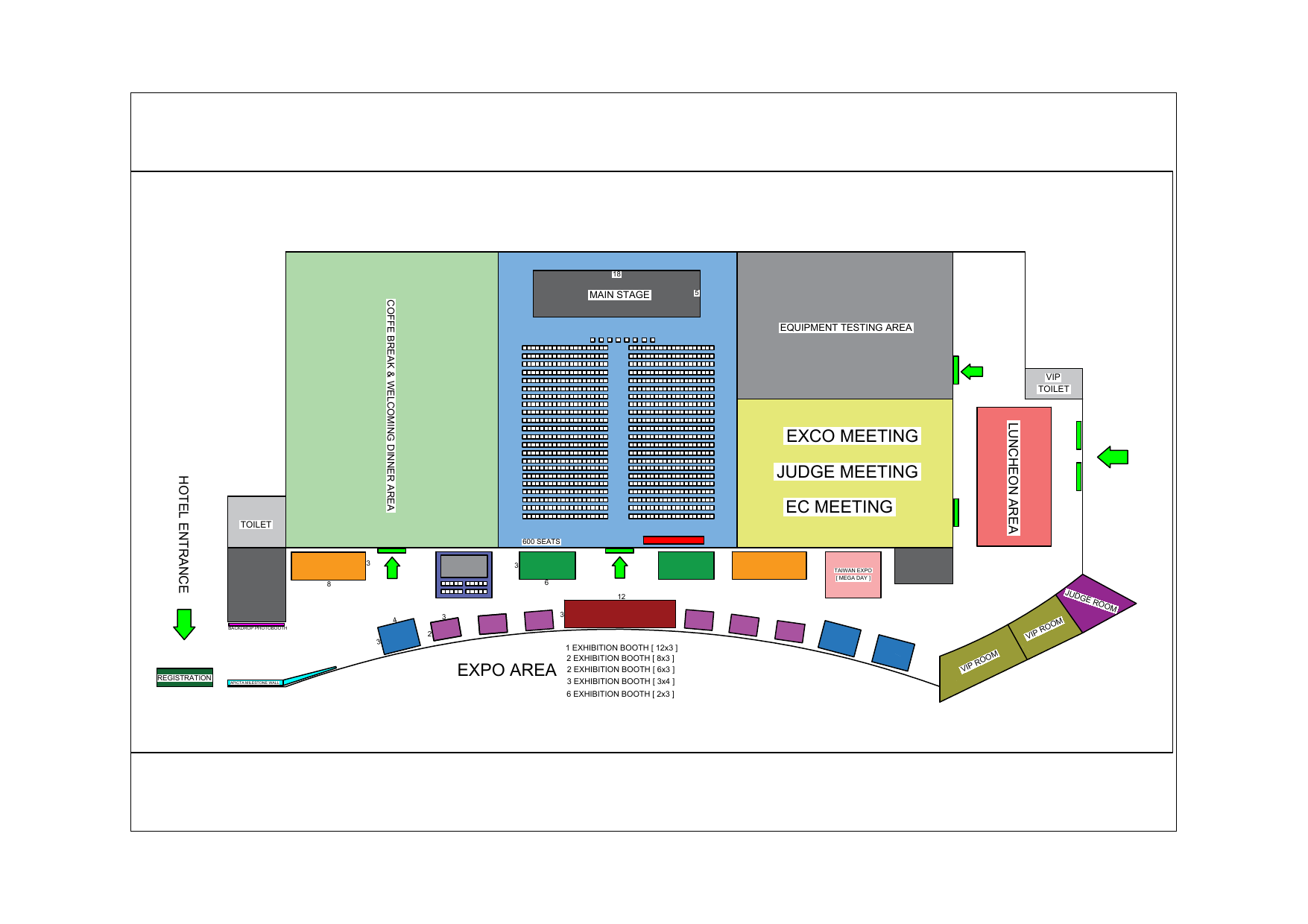APICTA 2026 exhibition floor plan — Swissôtel Jakarta PIK